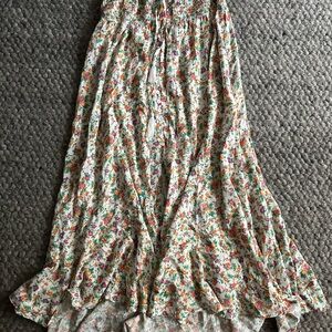 Cynthia Rowley Multicolor Floral High-Low Skirt